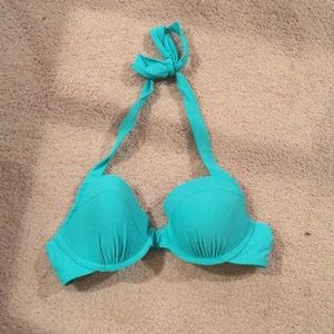 American Eagle/Aerie bright turquoise bikini top